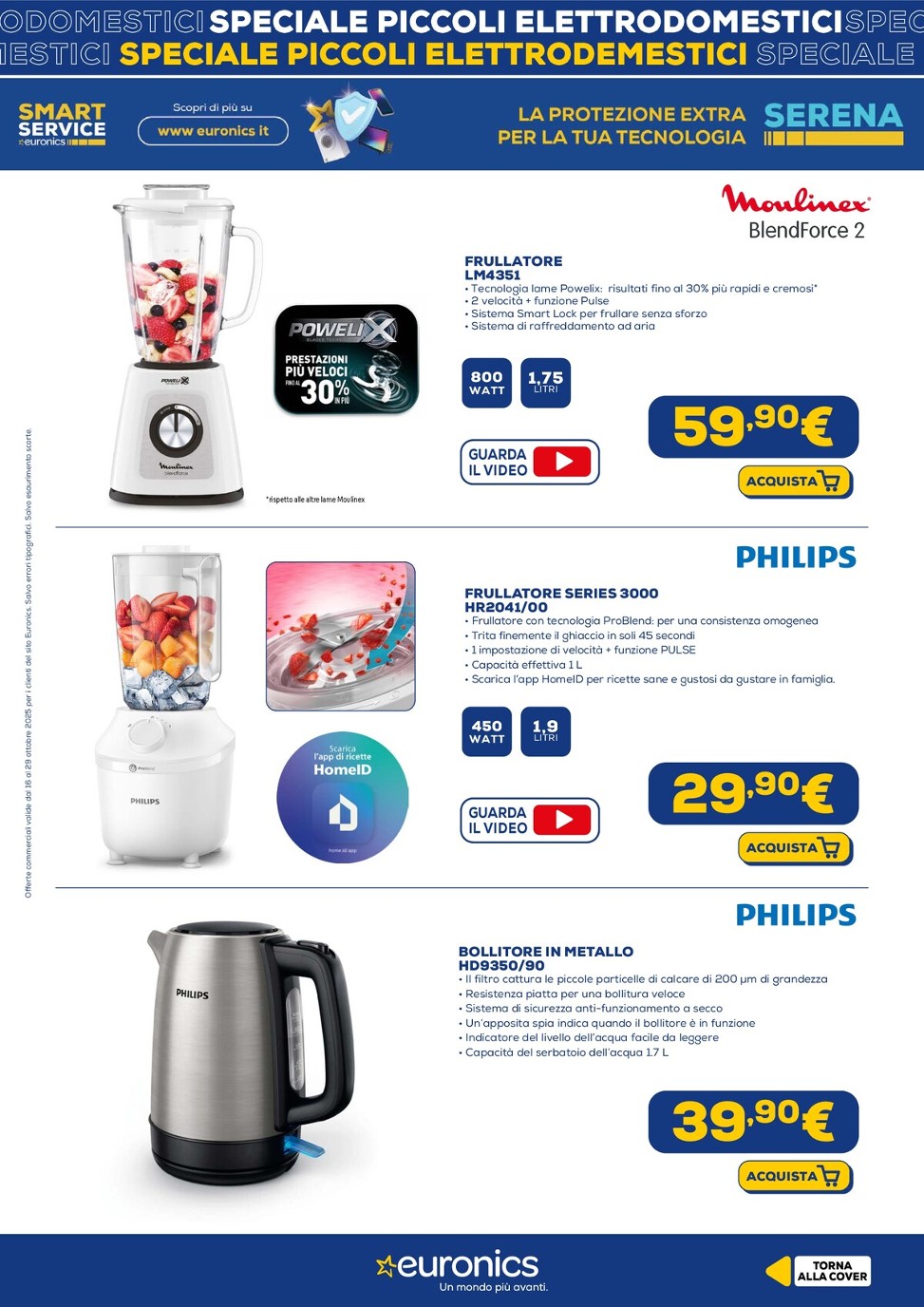 euronics - Volantino Euronics - Speciale Piccoli Elettrodomestici valido dal 16/10 al 29/10 - page: 7