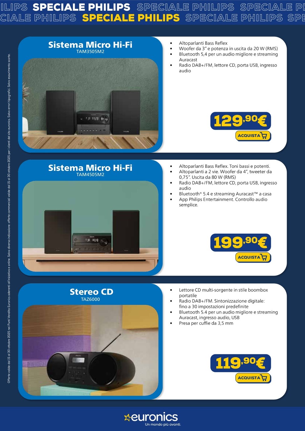 euronics - Volantino Euronics - Speciale Philips valido dal 15/10 al 30/10 - page: 10