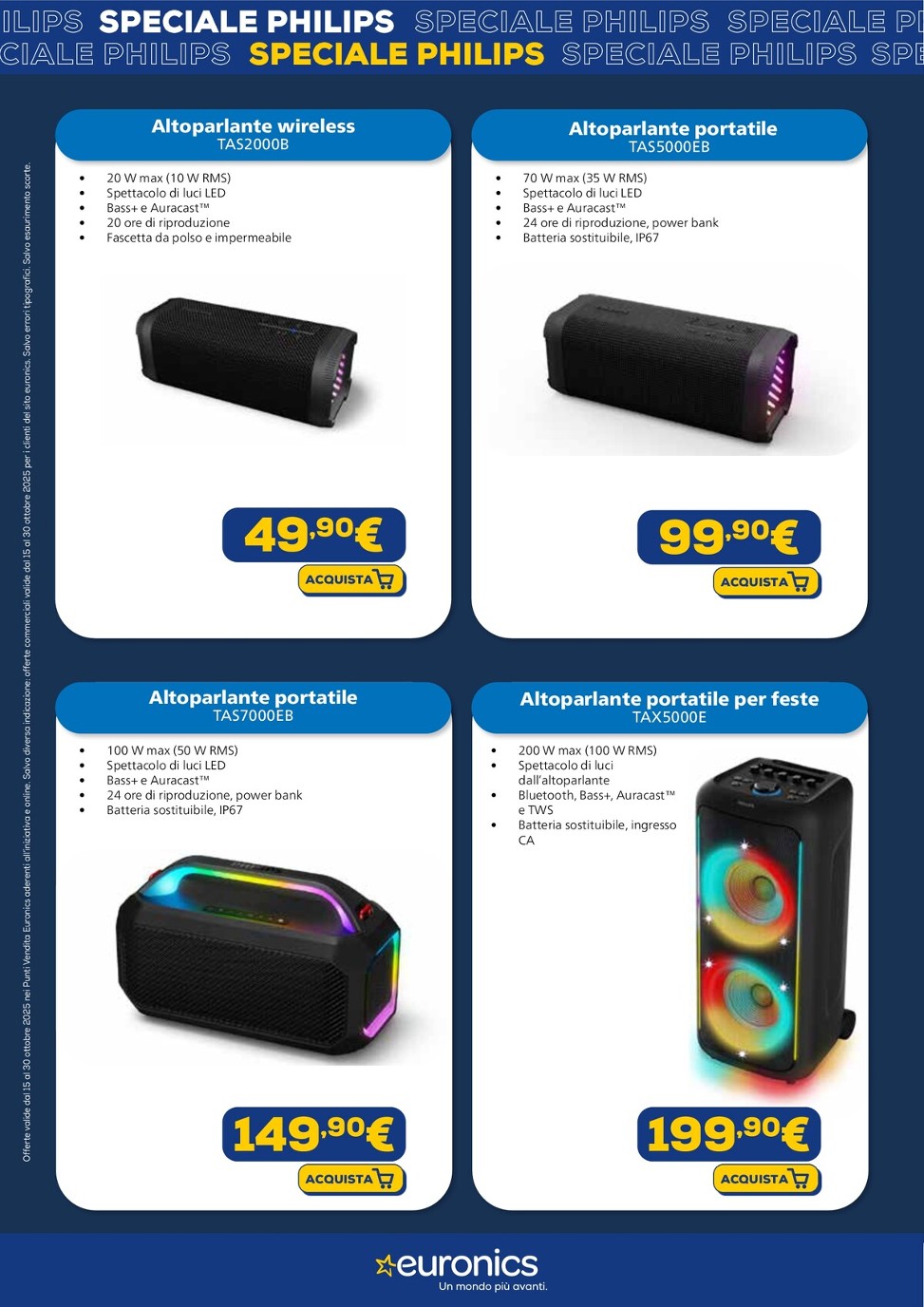 euronics - Volantino Euronics - Speciale Philips valido dal 15/10 al 30/10 - page: 4