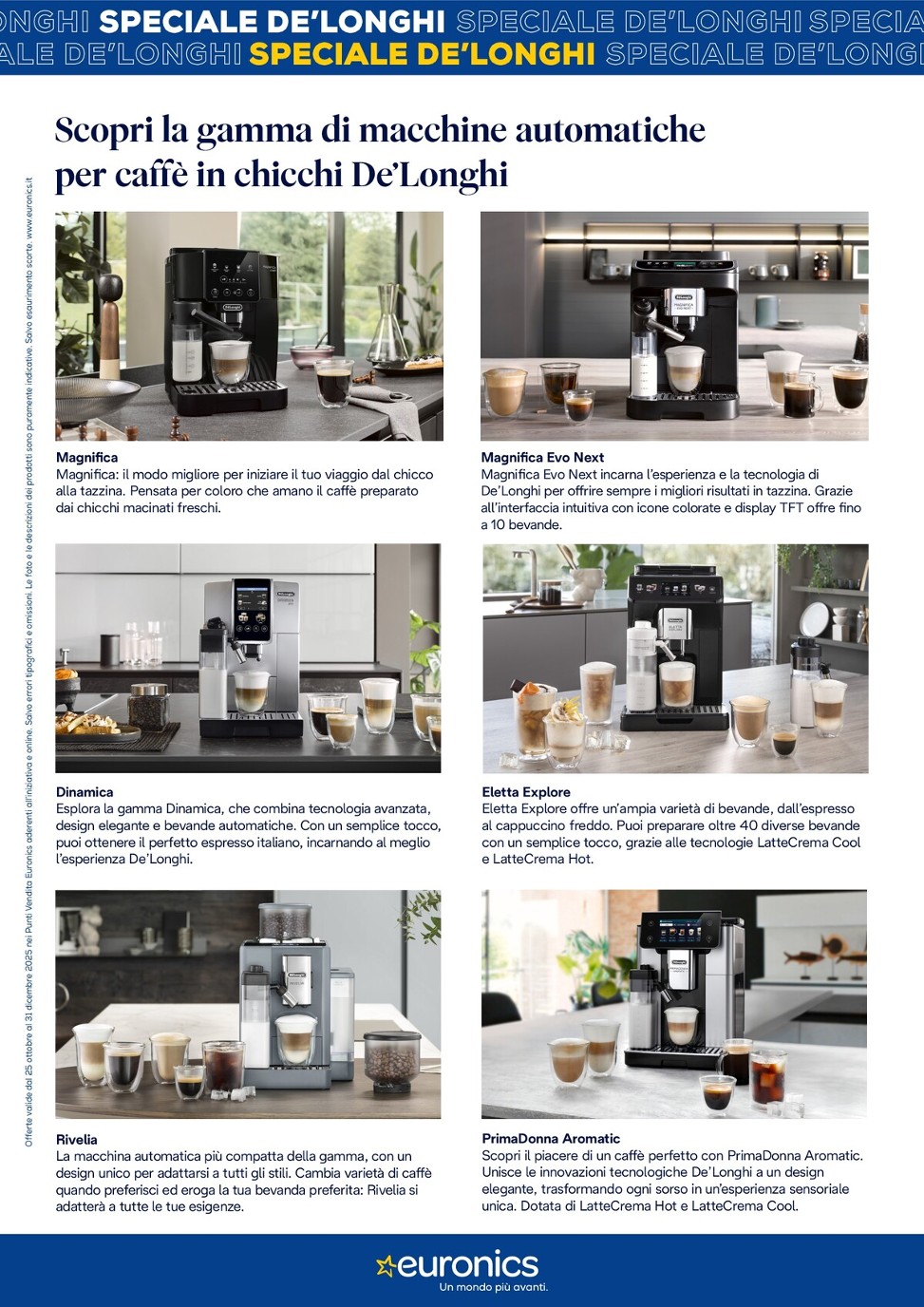 euronics - Volantino Euronics - Speciale De Longhi valido dal 25/10 al 31/10 - page: 8