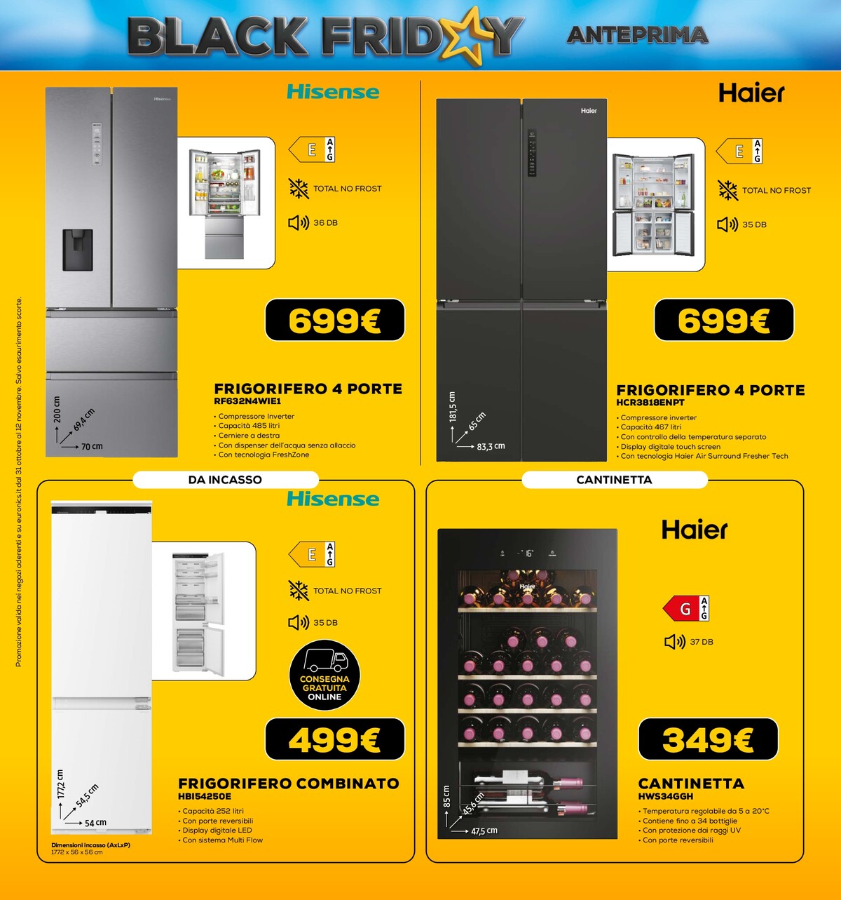 euronics - Volantino Euronics - Black Friday valido dal 31/10 al 12/11 - page: 33 euronics - Volantino Euronics - Black Friday valido dal 31/10 al 12/11 - page: 33
