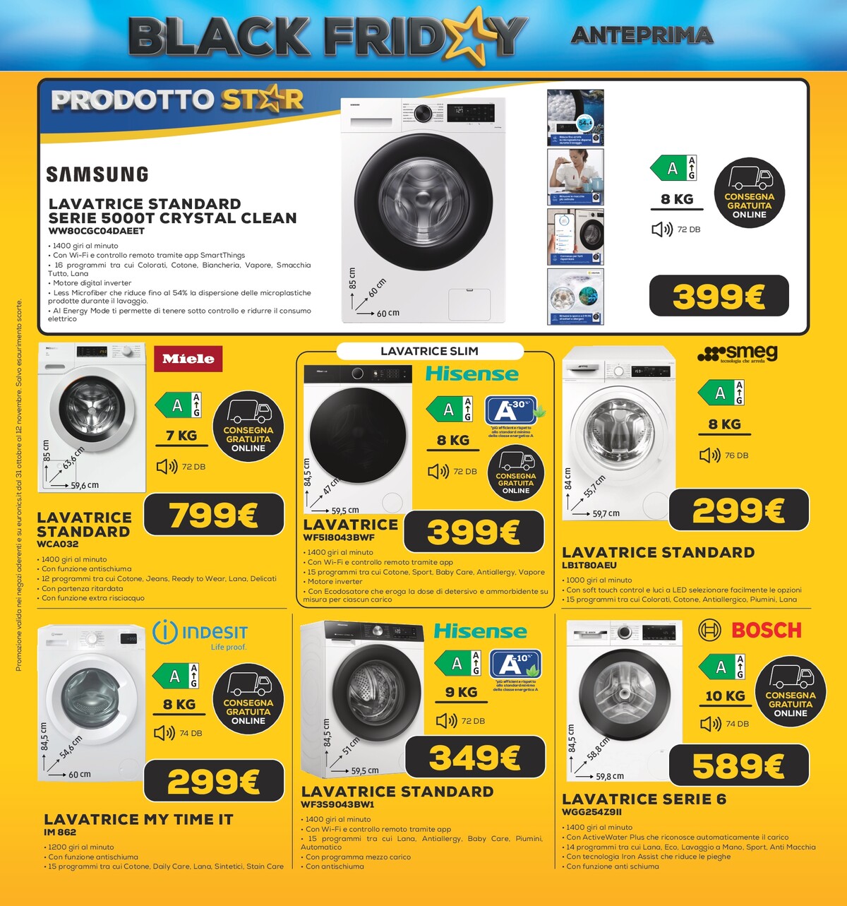 euronics - Volantino Euronics - Black Friday valido dal 31/10 al 12/11 - page: 29 euronics - Volantino Euronics - Black Friday valido dal 31/10 al 12/11 - page: 29