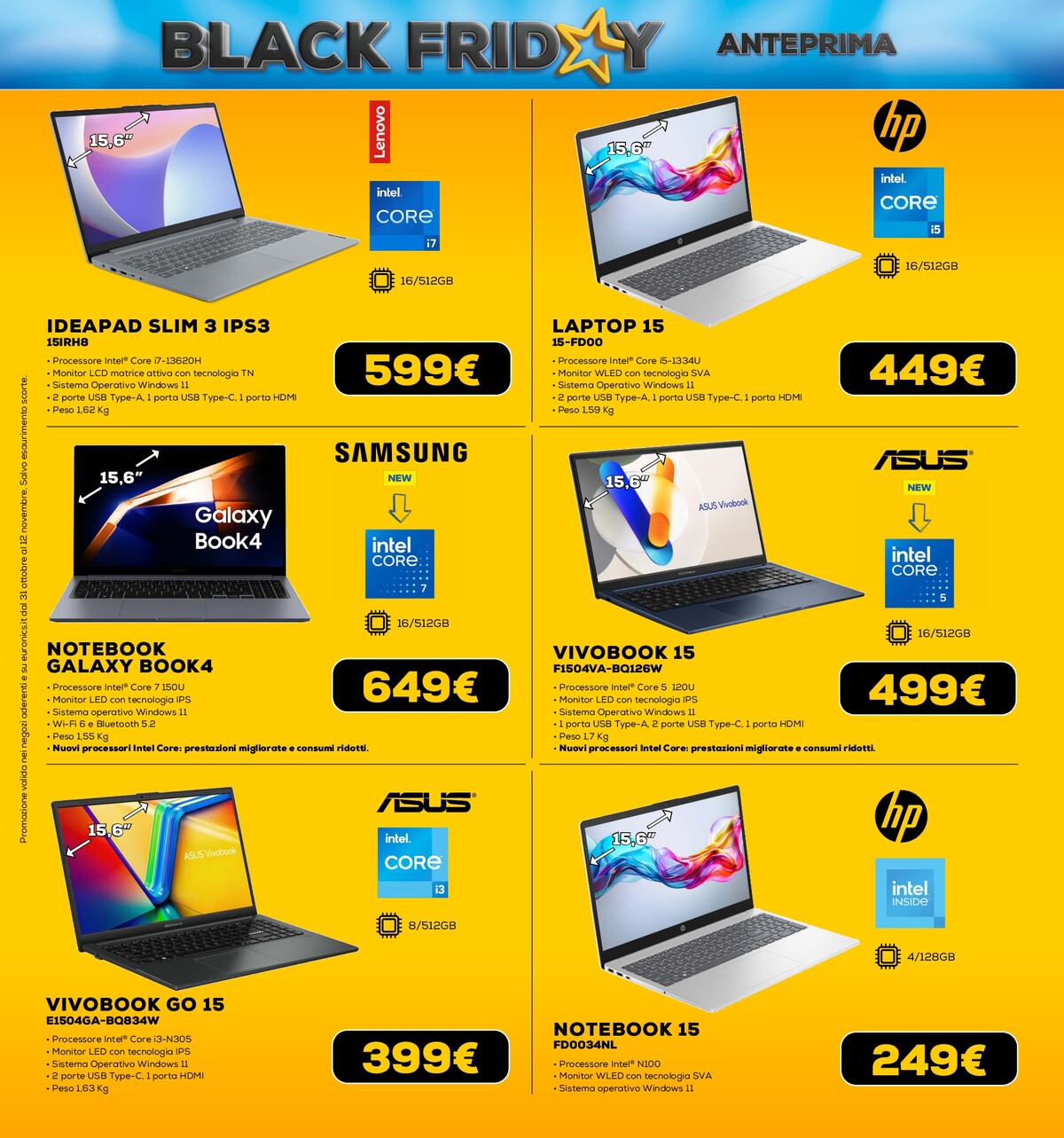 euronics - Volantino Euronics - Black Friday valido dal 31/10 al 12/11 - page: 19 euronics - Volantino Euronics - Black Friday valido dal 31/10 al 12/11 - page: 19