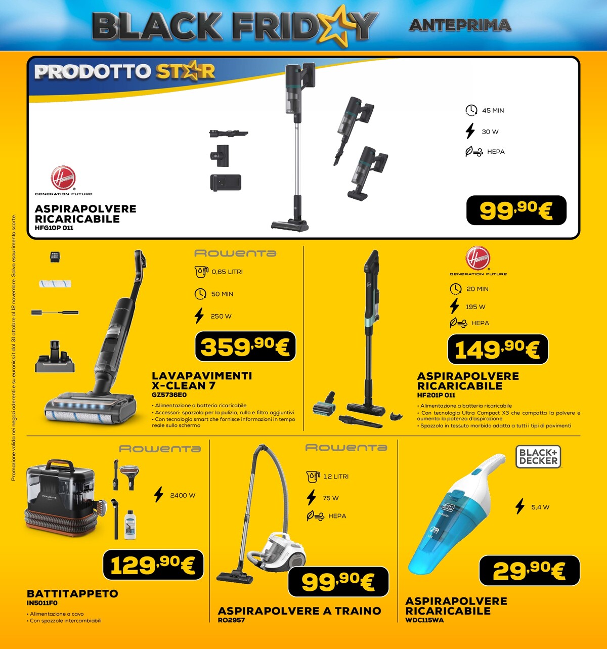 euronics - Volantino Euronics - Black Friday valido dal 31/10 al 12/11 - page: 39 euronics - Volantino Euronics - Black Friday valido dal 31/10 al 12/11 - page: 39