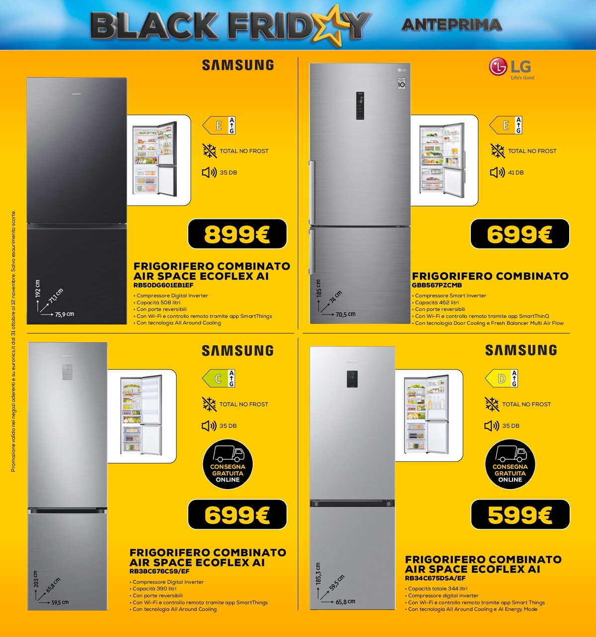 euronics - Volantino Euronics - Black Friday valido dal 31/10 al 12/11 - page: 31 euronics - Volantino Euronics - Black Friday valido dal 31/10 al 12/11 - page: 31
