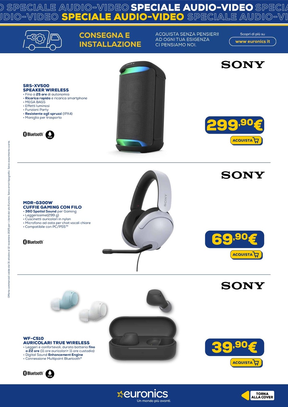 euronics - Volantino Euronics - Speciale Audio Video valido dal 31/10 al 12/11 - page: 14