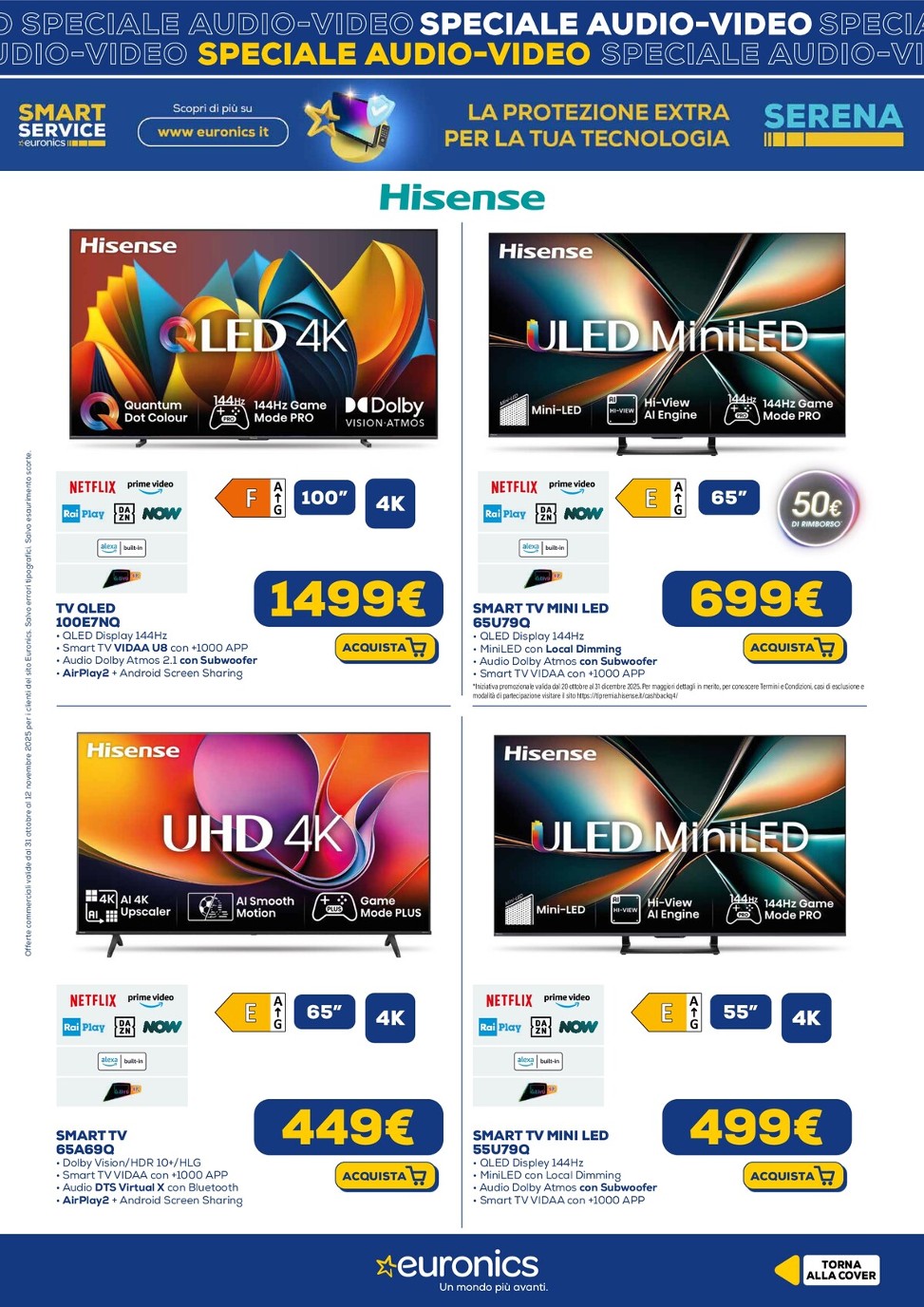 euronics - Volantino Euronics - Speciale Audio Video valido dal 31/10 al 12/11 - page: 10