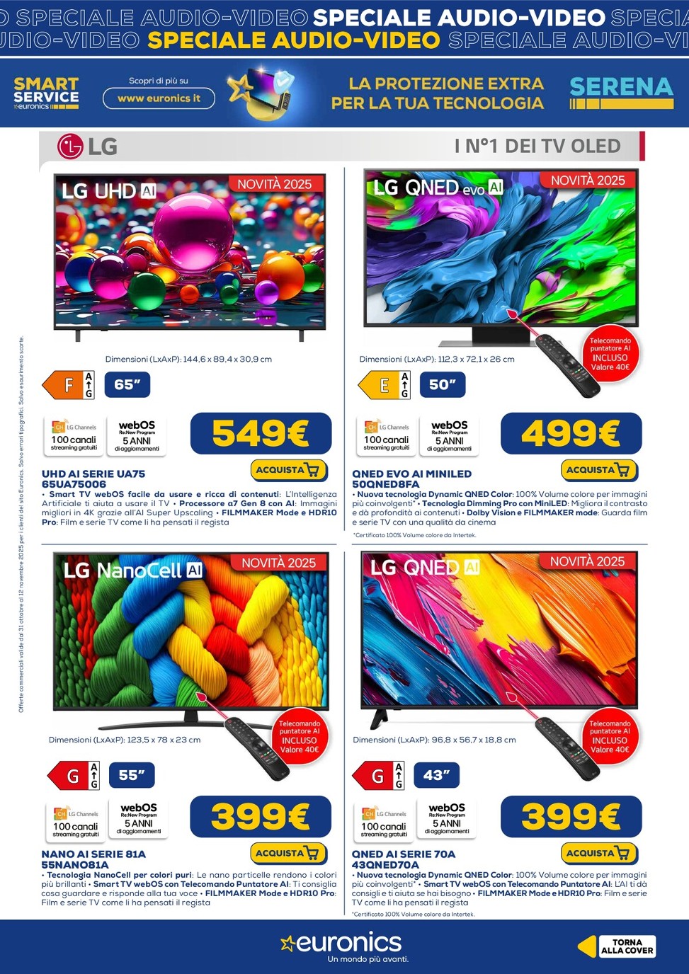 euronics - Volantino Euronics - Speciale Audio Video valido dal 31/10 al 12/11 - page: 9