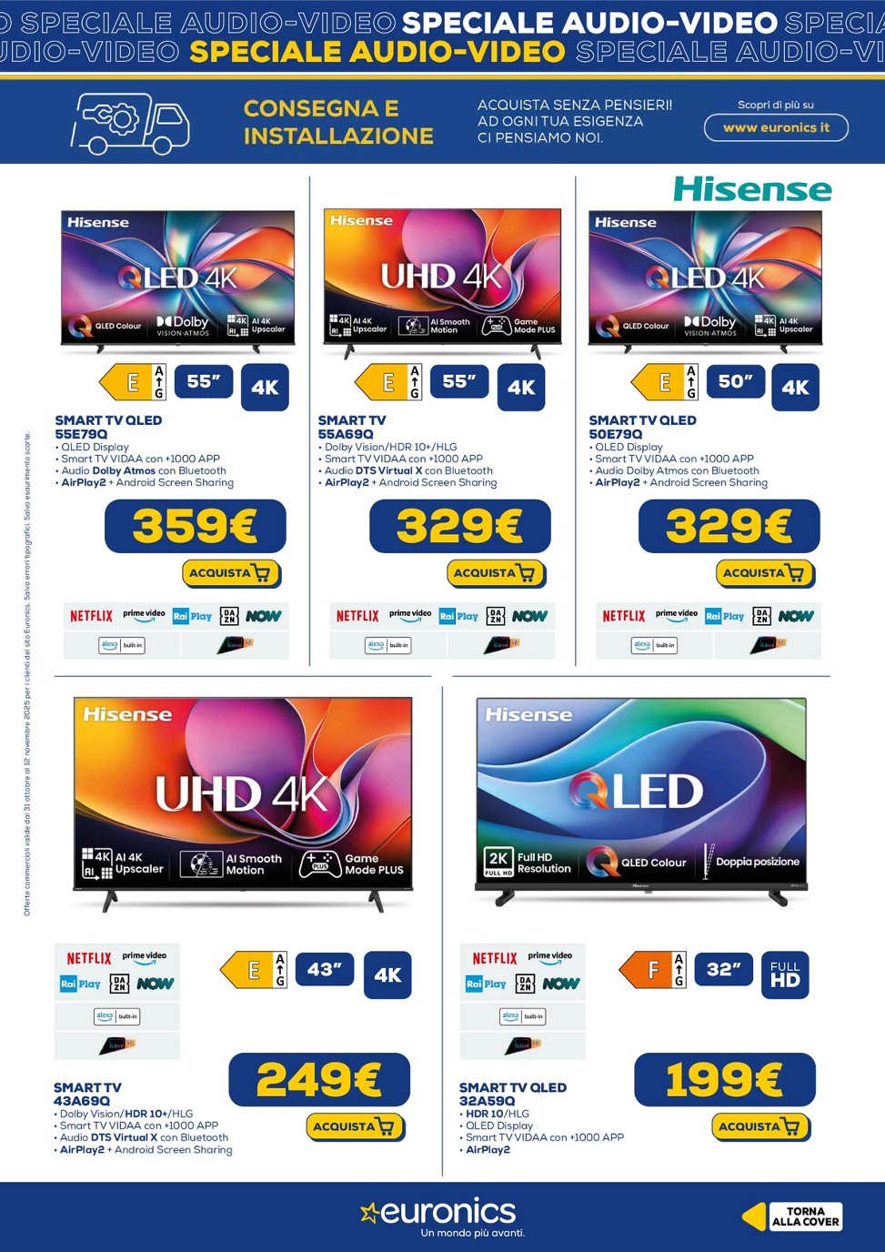 euronics - Volantino Euronics - Speciale Audio Video valido dal 31/10 al 12/11 - page: 11