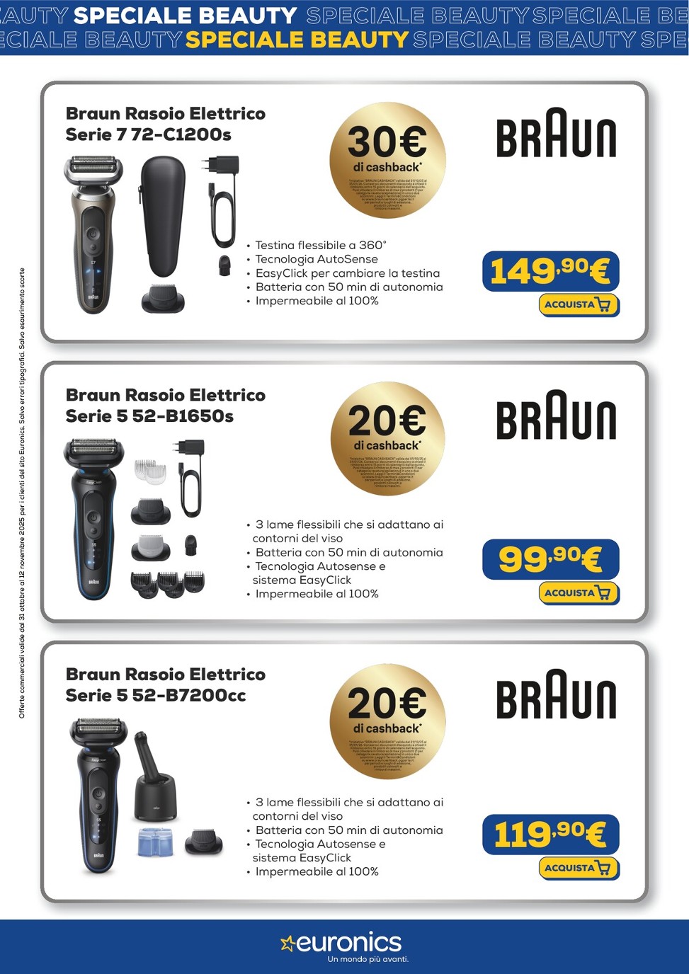 euronics - Volantino Euronics - Speciale Beauty valido dal 31/10 al 12/11 - page: 3