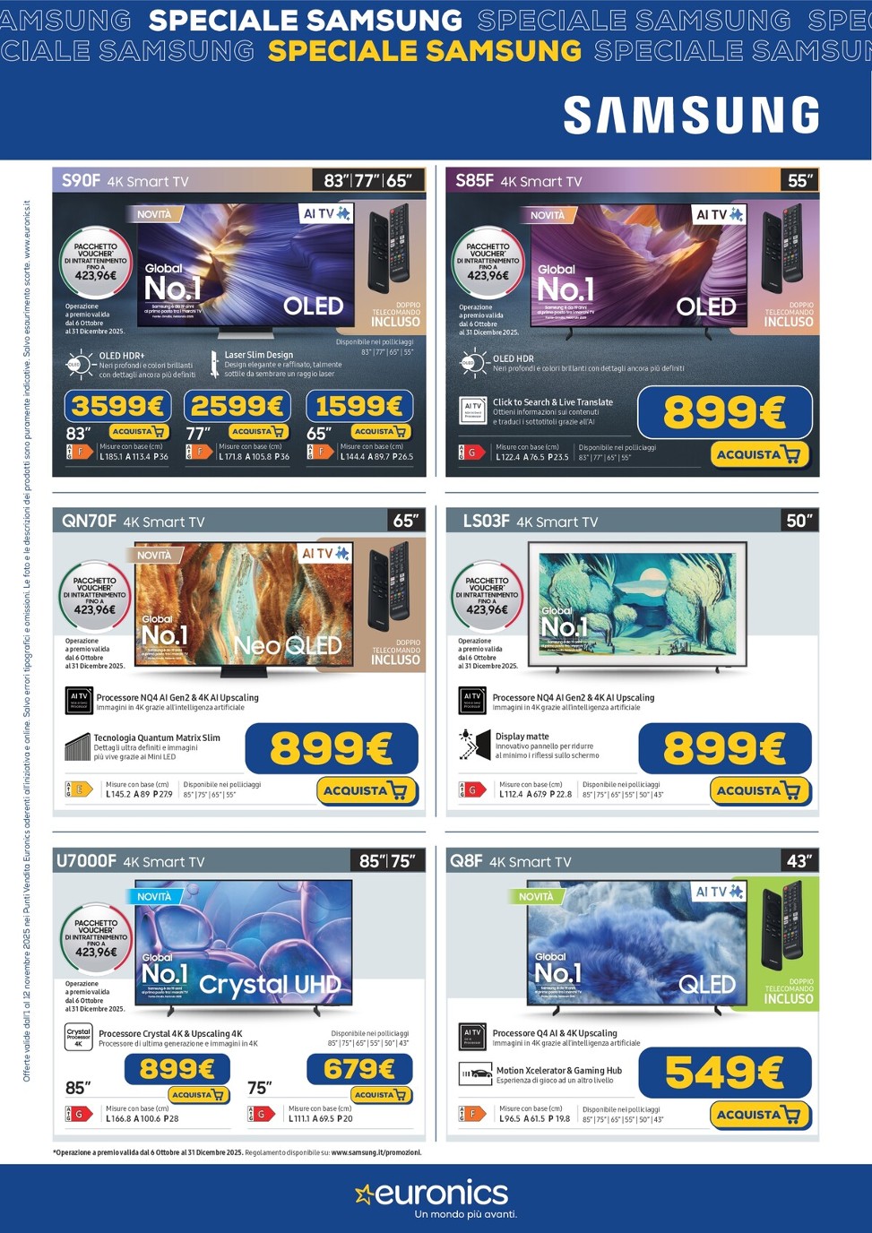 euronics - Volantino Euronics - Speciale Samsung Audio Video valido dal 01/11 al 11/11 - page: 2