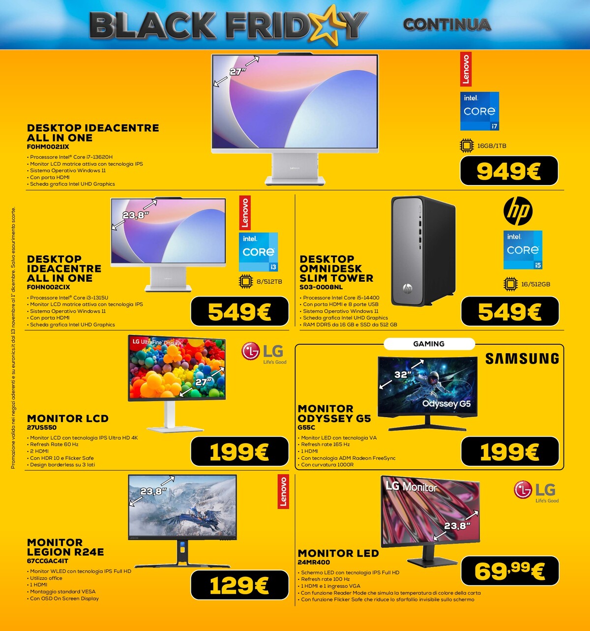 euronics - Volantino Euronics - Black Friday valido dal 13/11 al 01/12 - page: 29