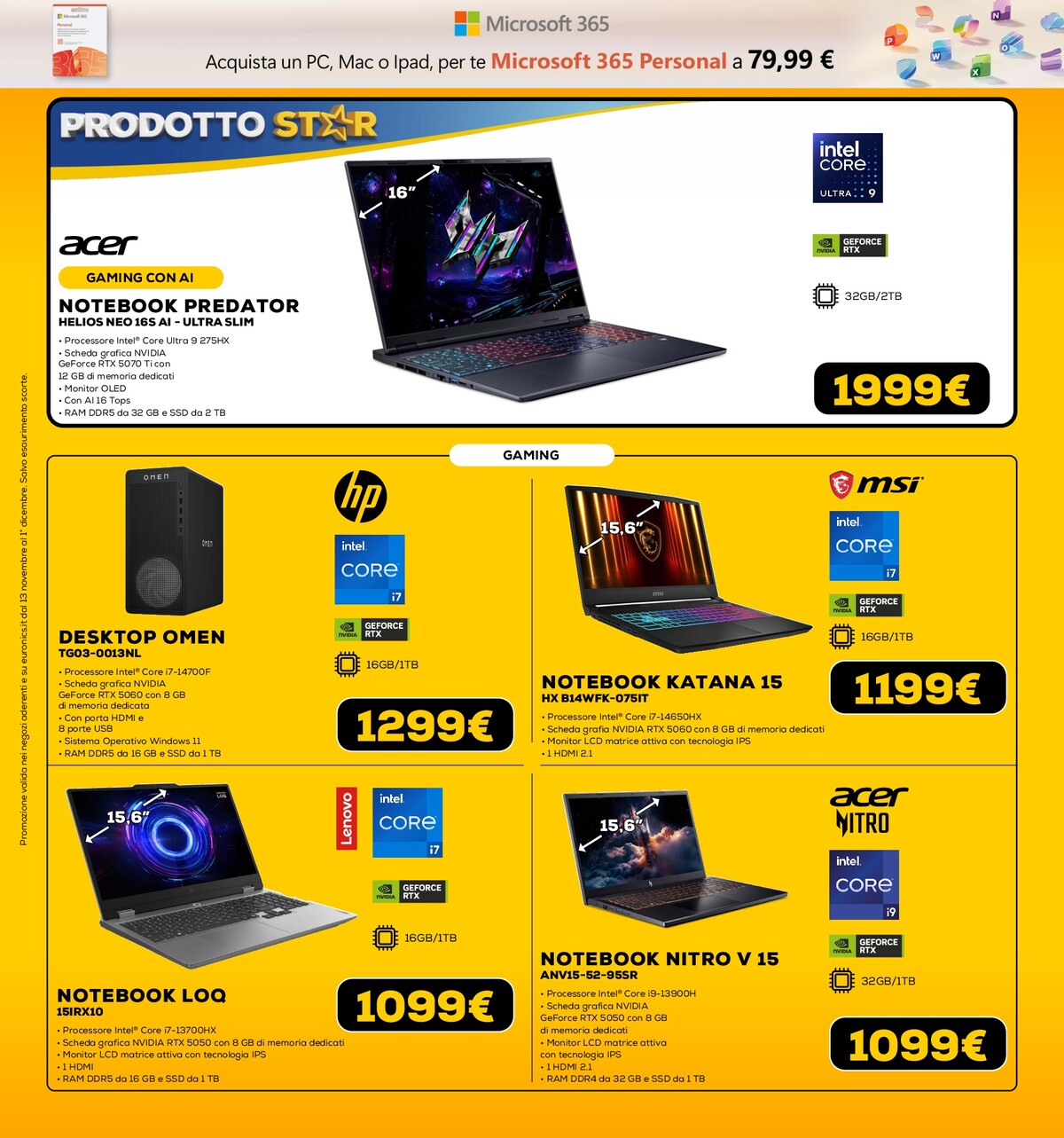 euronics - Volantino Euronics - Black Friday valido dal 13/11 al 01/12 - page: 26