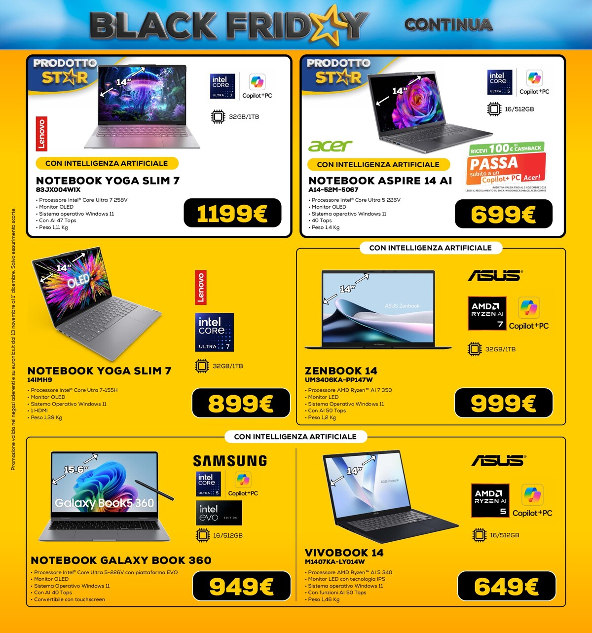 euronics - Volantino Euronics - Black Friday valido dal 13/11 al 01/12 - page: 25