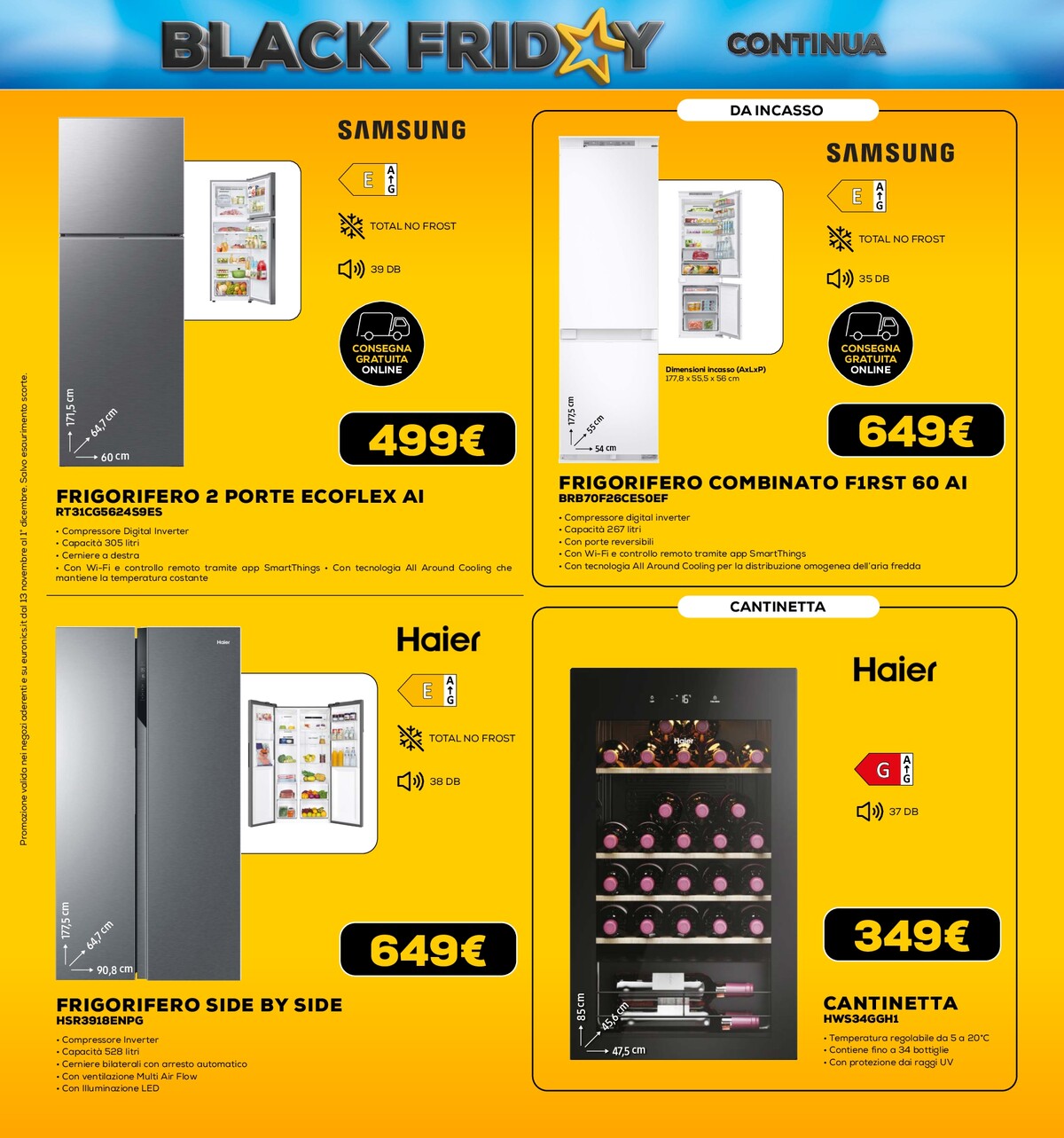euronics - Volantino Euronics - Black Friday valido dal 13/11 al 01/12 - page: 9