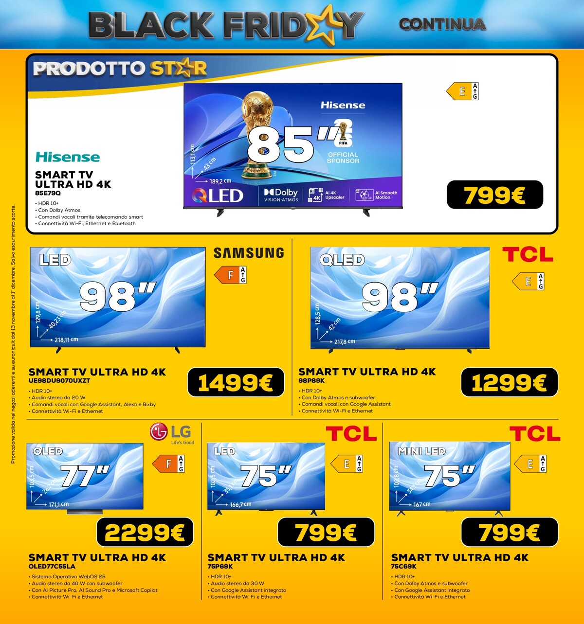 euronics - Volantino Euronics - Black Friday valido dal 13/11 al 01/12 - page: 21