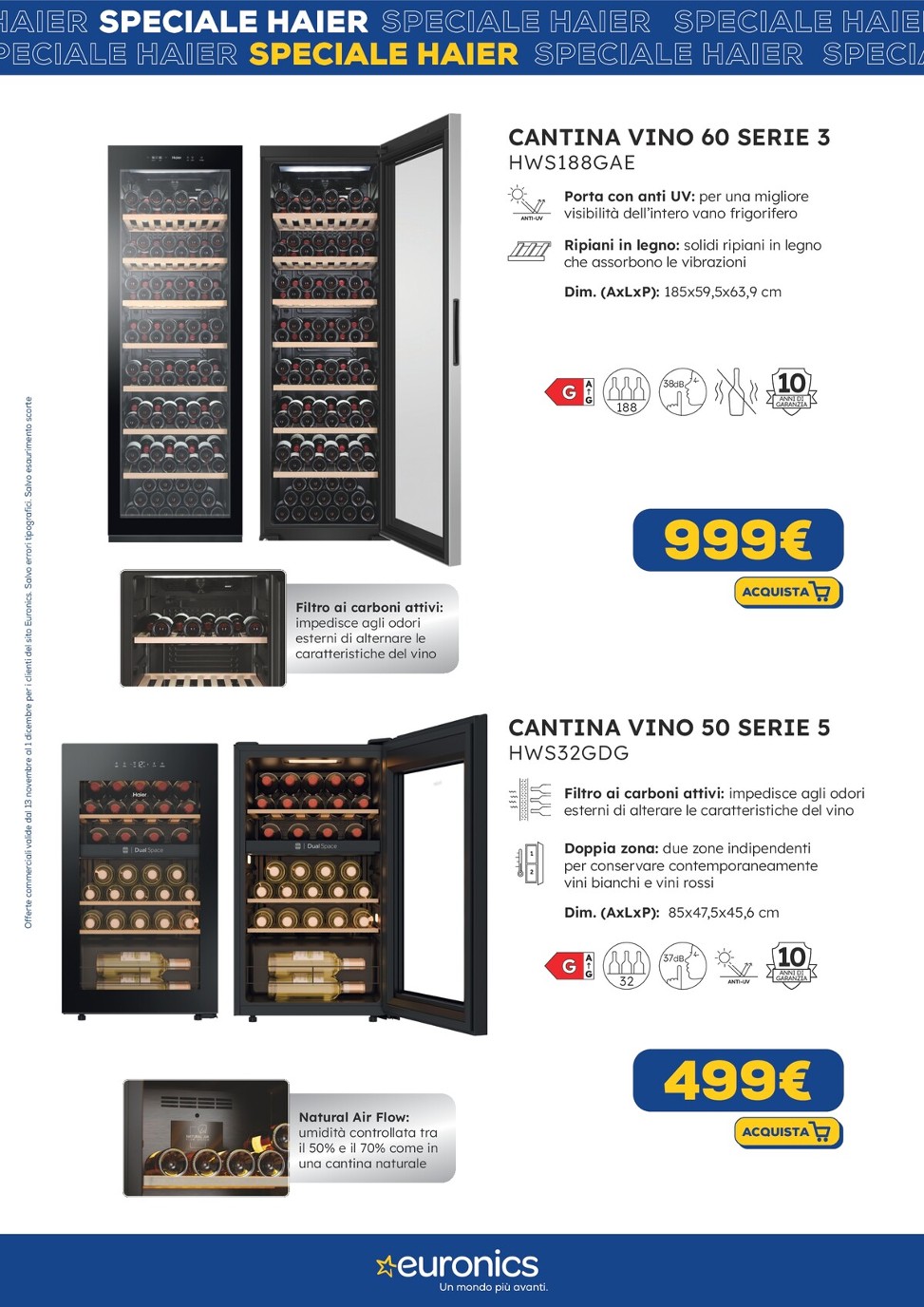 euronics - Volantino Euronics - Speciale Haier valido dal 13/11 al 01/12 - page: 16