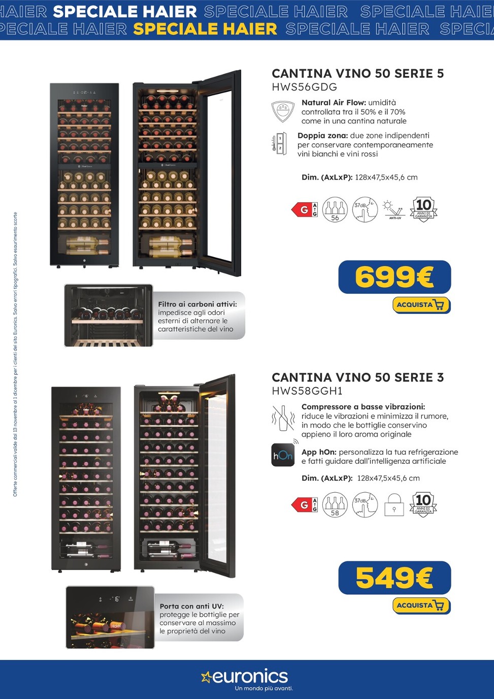 euronics - Volantino Euronics - Speciale Haier valido dal 13/11 al 01/12 - page: 17