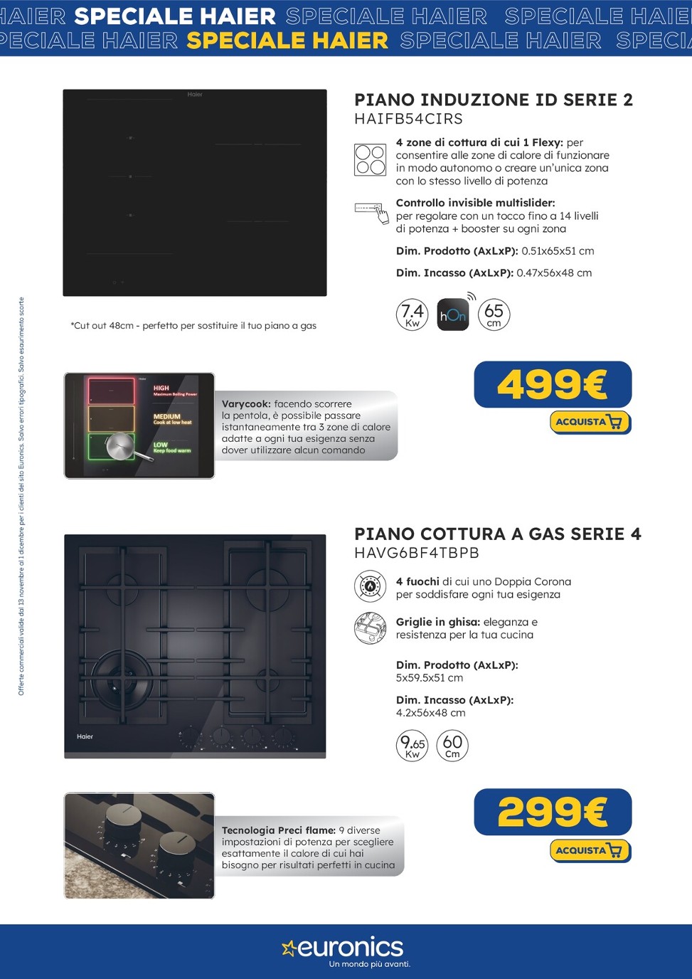 euronics - Volantino Euronics - Speciale Haier valido dal 13/11 al 01/12 - page: 19