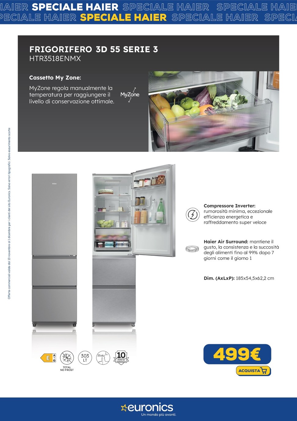 euronics - Volantino Euronics - Speciale Haier valido dal 13/11 al 01/12 - page: 13