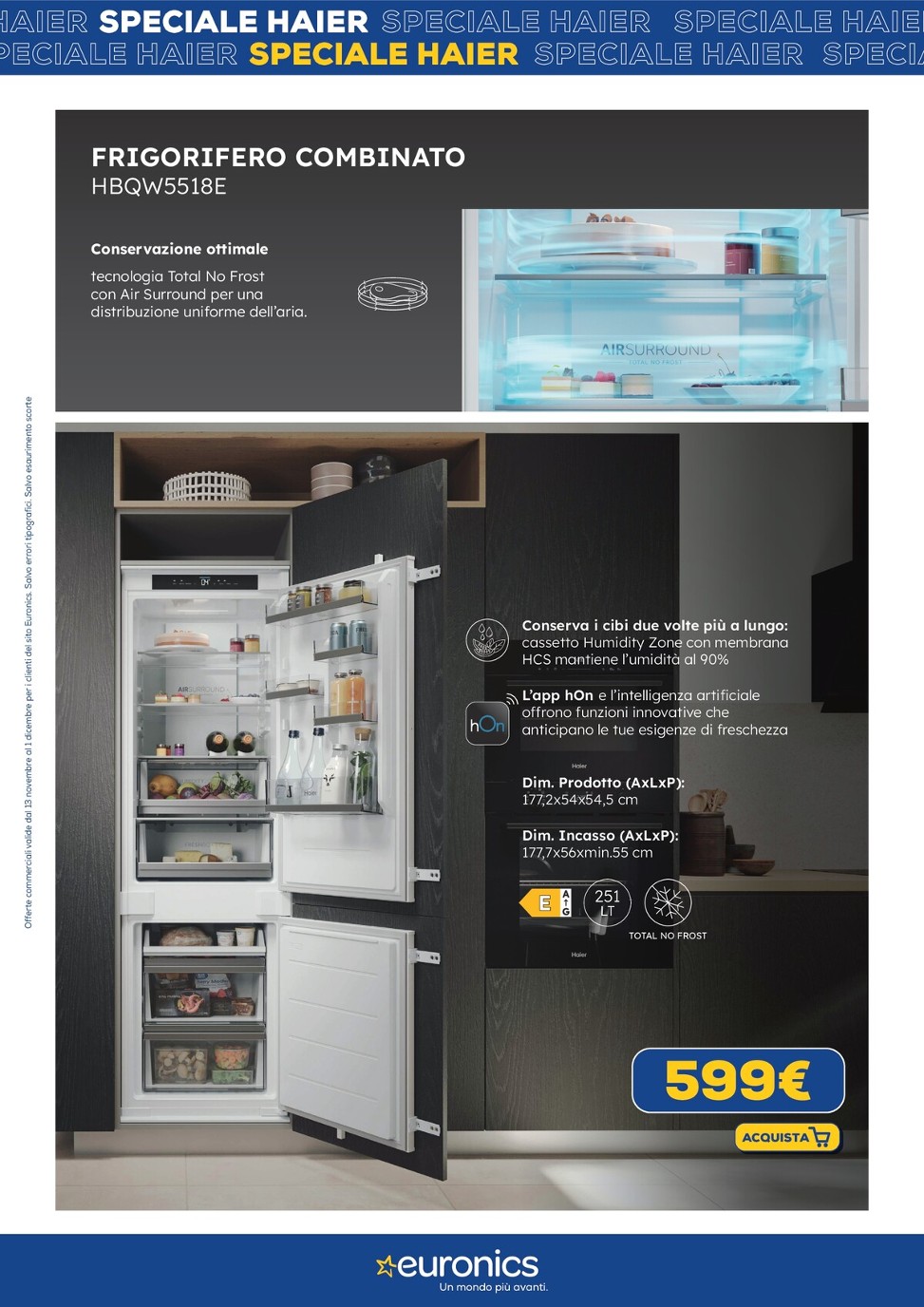 euronics - Volantino Euronics - Speciale Haier valido dal 13/11 al 01/12 - page: 21