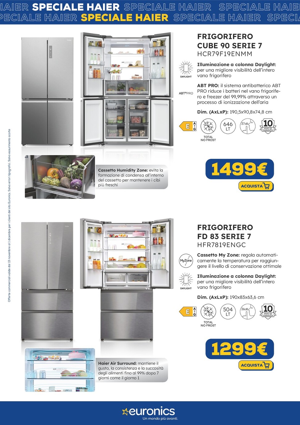 euronics - Volantino Euronics - Speciale Haier valido dal 13/11 al 01/12 - page: 10