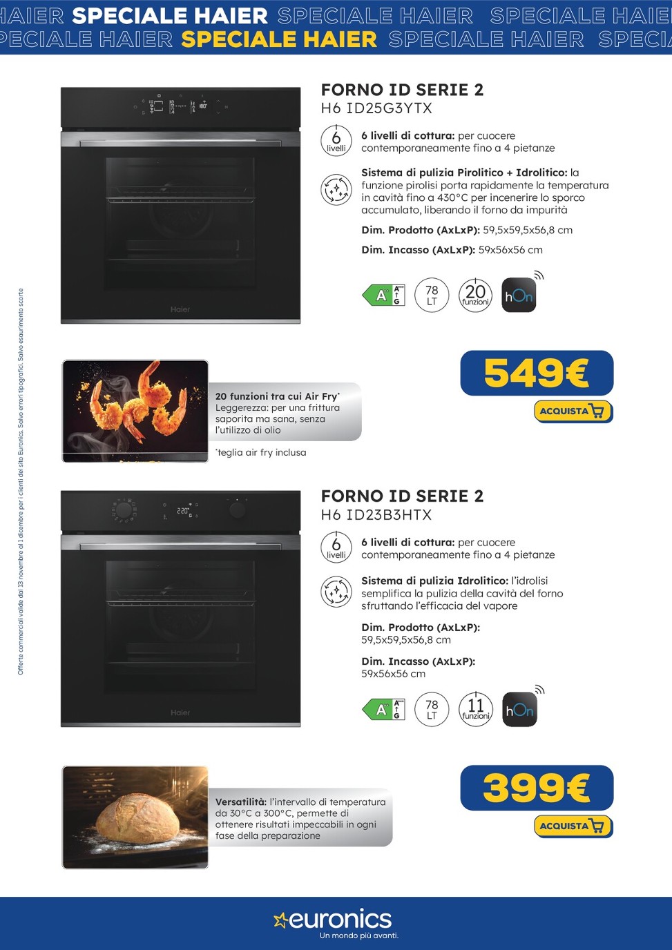 euronics - Volantino Euronics - Speciale Haier valido dal 13/11 al 01/12 - page: 18