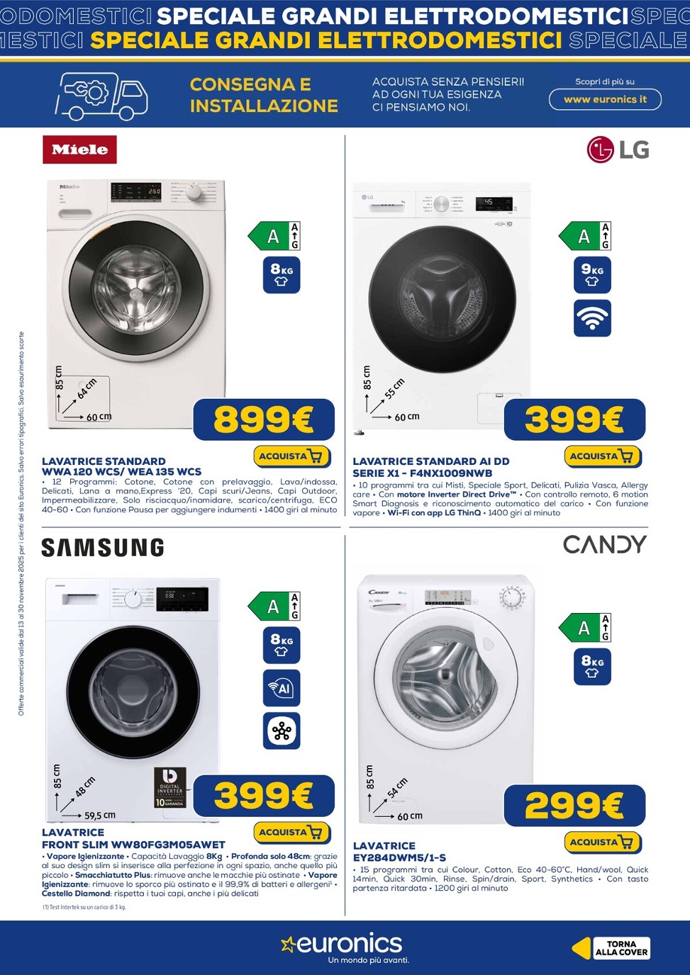euronics - Volantino Euronics - Speciale Grandi Elettrodomestici valido dal 13/11 al 30/11 - page: 7