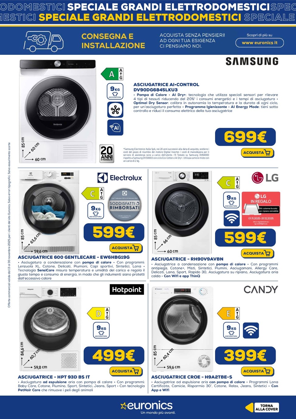 euronics - Volantino Euronics - Speciale Grandi Elettrodomestici valido dal 13/11 al 30/11 - page: 3