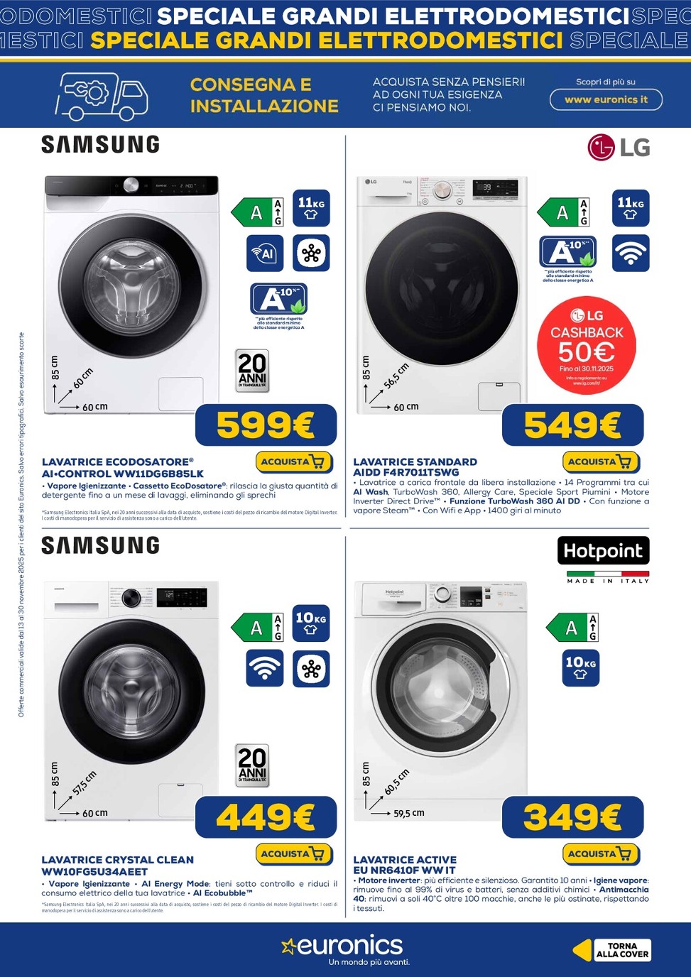 euronics - Volantino Euronics - Speciale Grandi Elettrodomestici valido dal 13/11 al 30/11 - page: 5