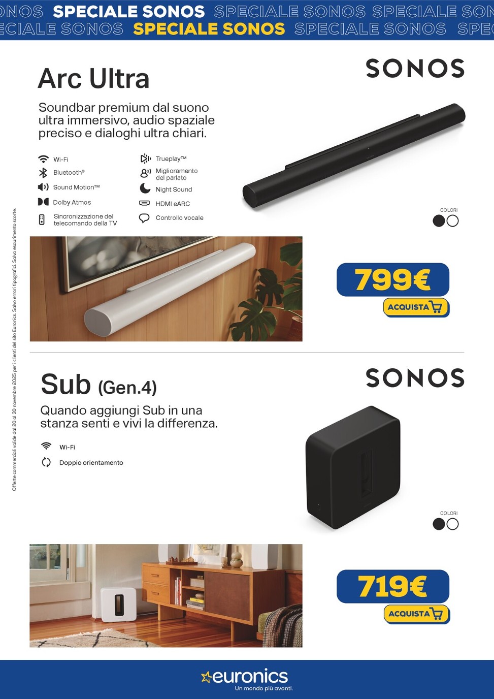 euronics - Volantino Euronics - Speciale Sonos valido dal 20/11 al 30/11 - page: 3