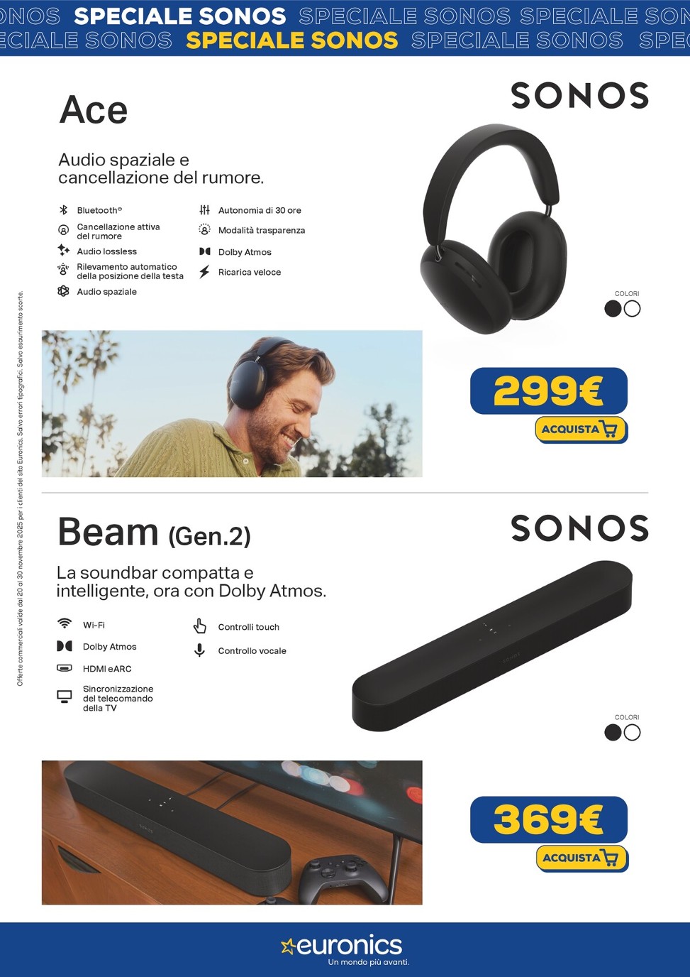 euronics - Volantino Euronics - Speciale Sonos valido dal 20/11 al 30/11 - page: 2