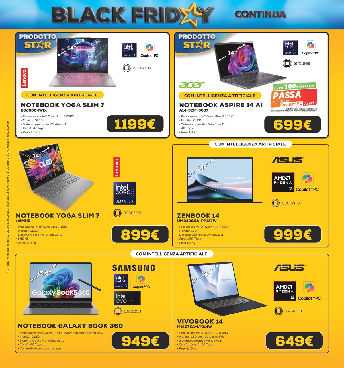euronics - Volantino Euronics - Black Friday Gran Finale valido dal 26/11 al 01/12 - page: 29