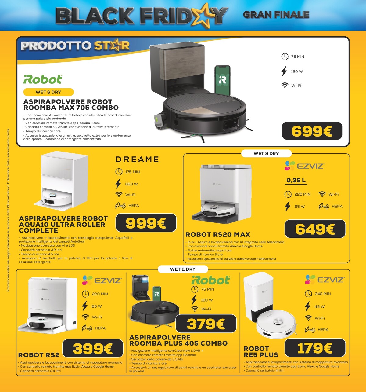 euronics - Volantino Euronics - Black Friday Gran Finale valido dal 26/11 al 01/12 - page: 45