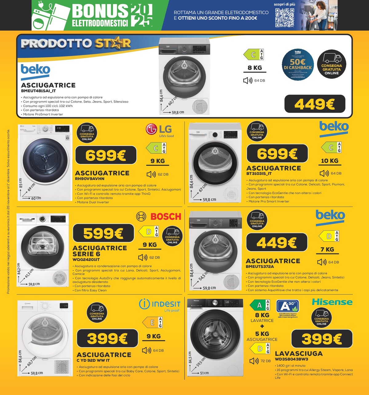 euronics - Volantino Euronics - Black Friday Gran Finale valido dal 26/11 al 01/12 - page: 3