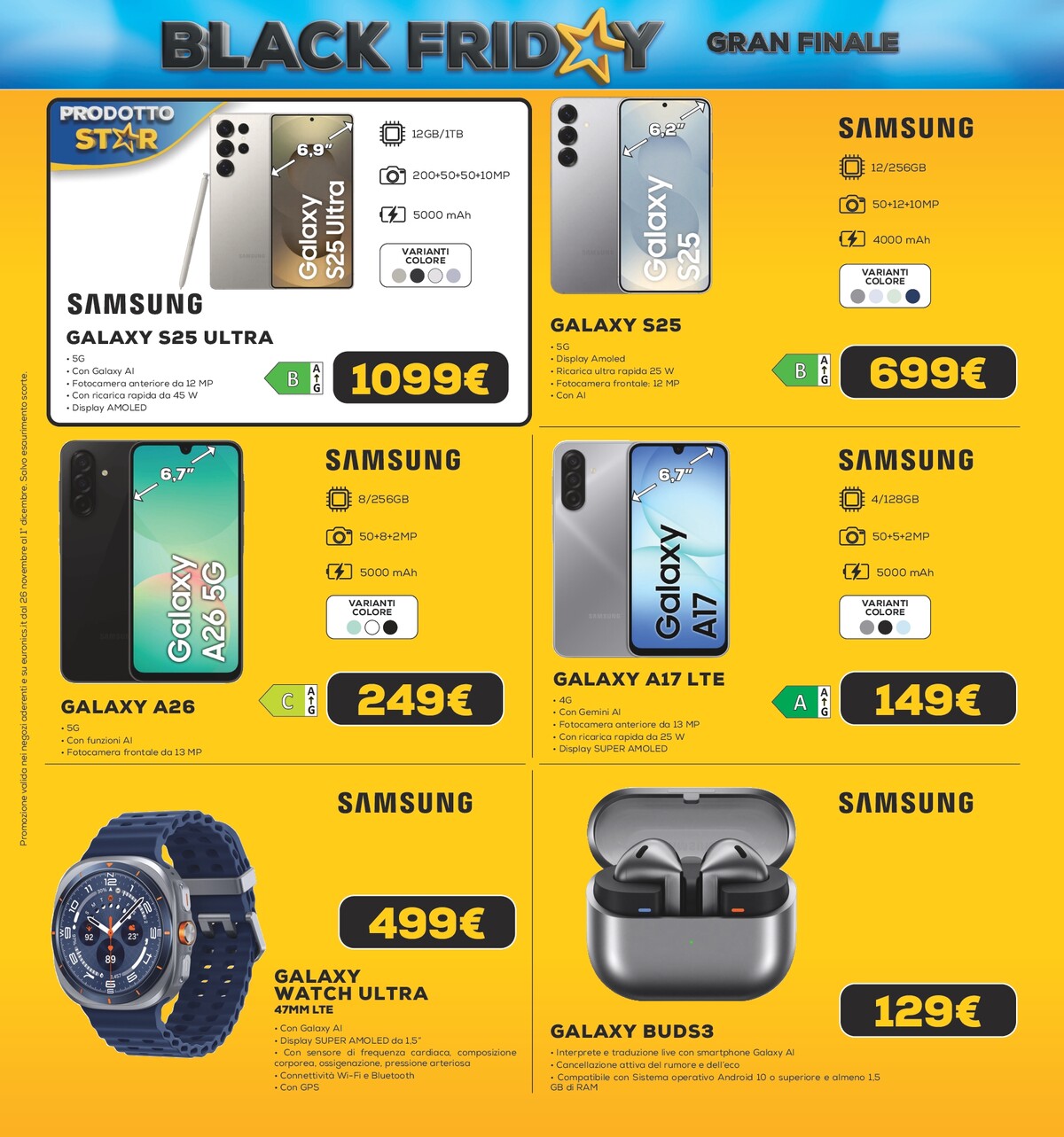 euronics - Volantino Euronics - Black Friday Gran Finale valido dal 26/11 al 01/12 - page: 15