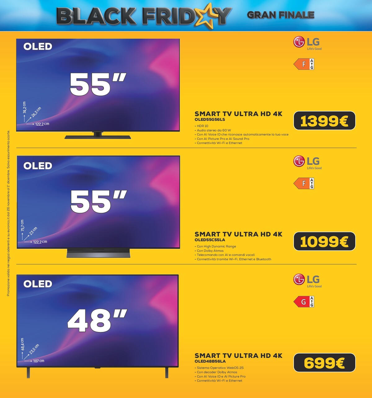 euronics - Volantino Euronics - Black Friday Gran Finale valido dal 26/11 al 01/12 - page: 19