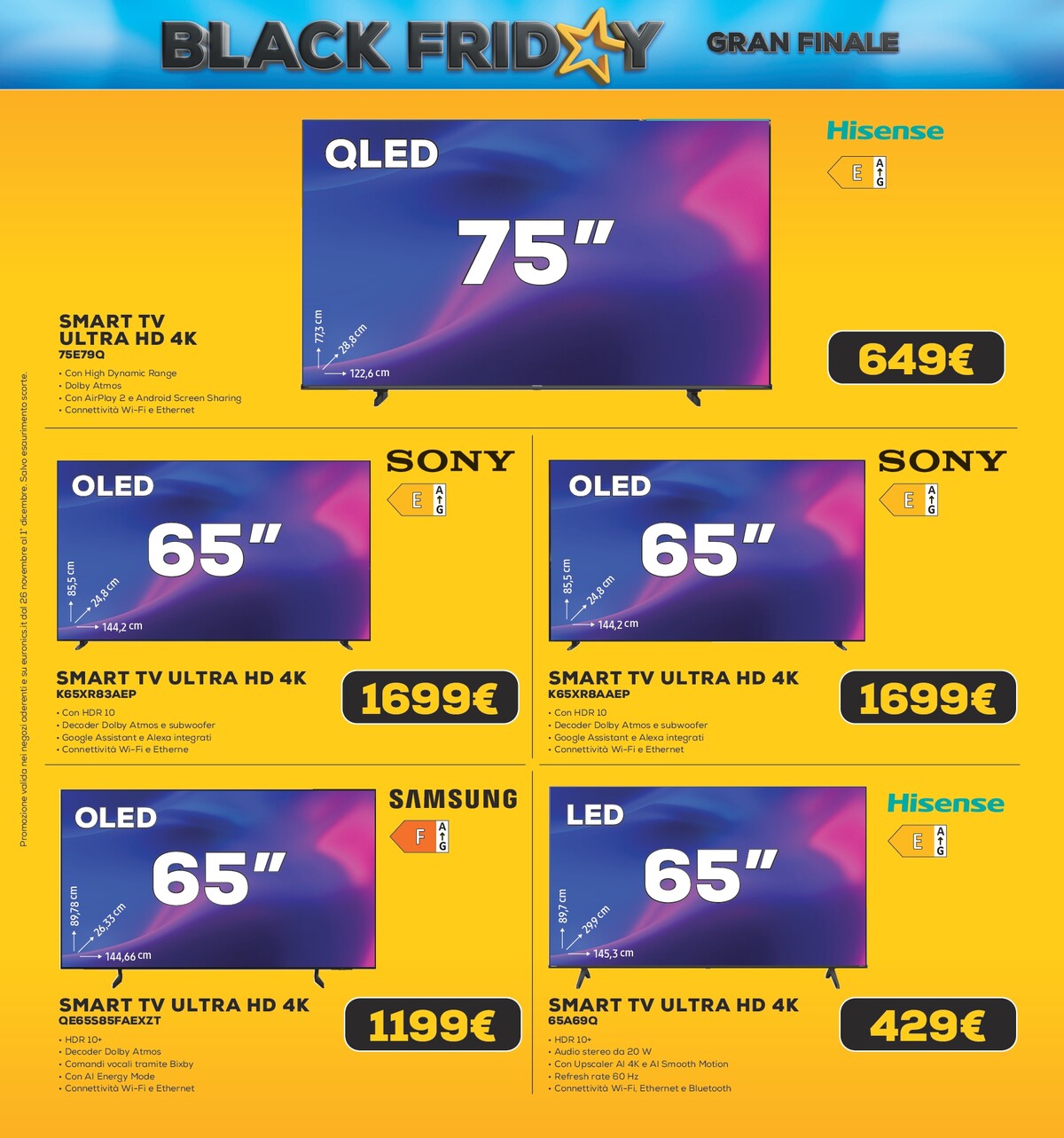 euronics - Volantino Euronics - Black Friday Gran Finale valido dal 26/11 al 01/12 - page: 21
