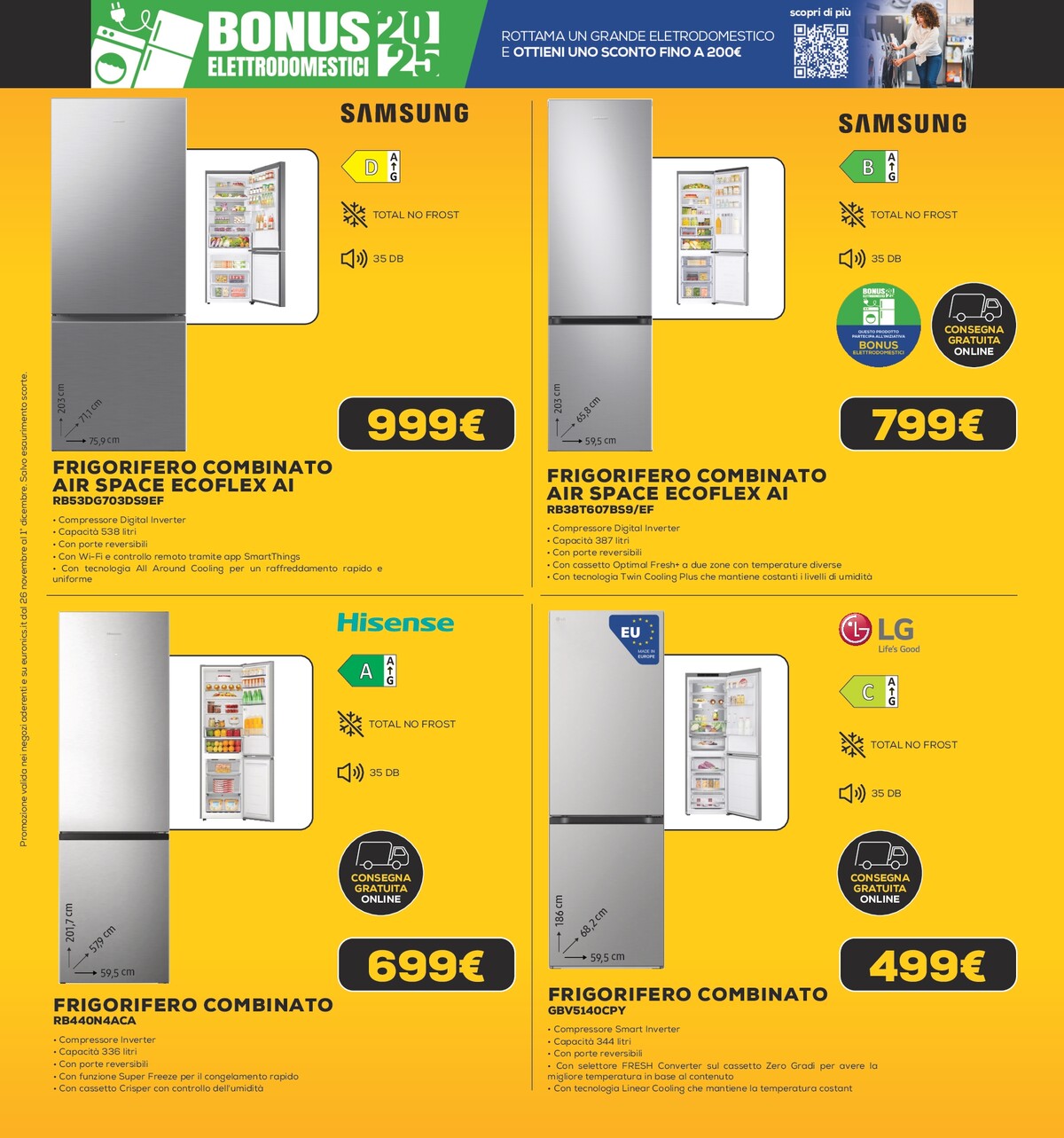 euronics - Volantino Euronics - Black Friday Gran Finale valido dal 26/11 al 01/12 - page: 7