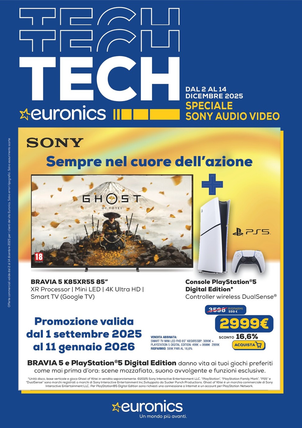 euronics - Volantino Euronics - Speciale Sony valido dal 02/12 al 14/12