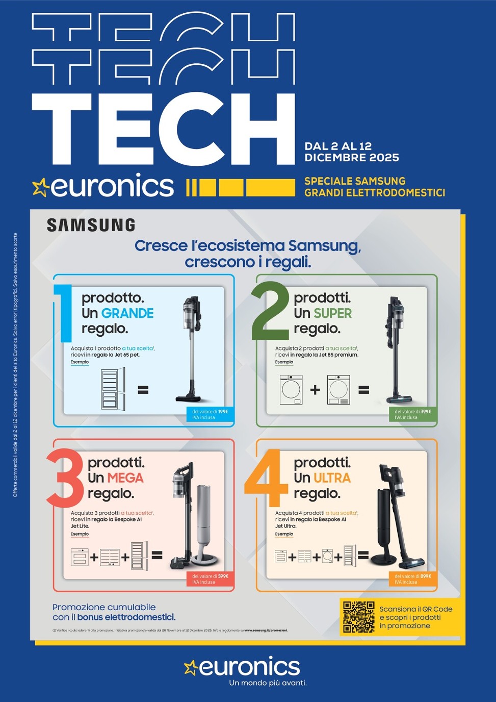 euronics - Volantino Euronics - Speciale Samsung Grandi Elettrodomestici valido dal 02/12 al 12/12