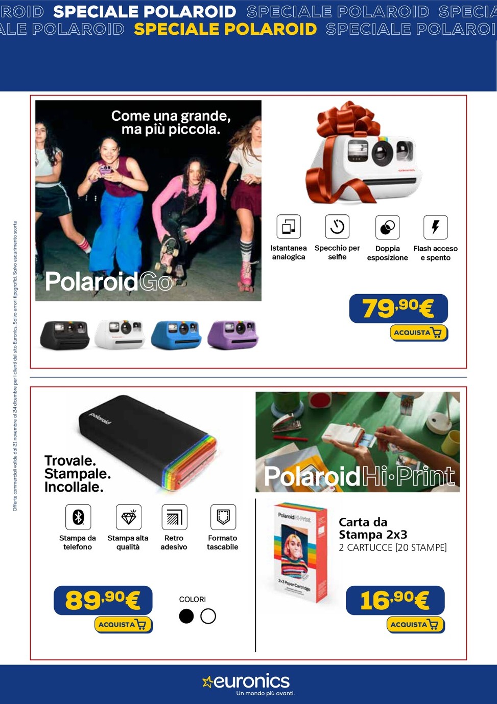 euronics - Volantino Euronics - Speciale Polaroid valido dal 21/11 al 24/12 - page: 2