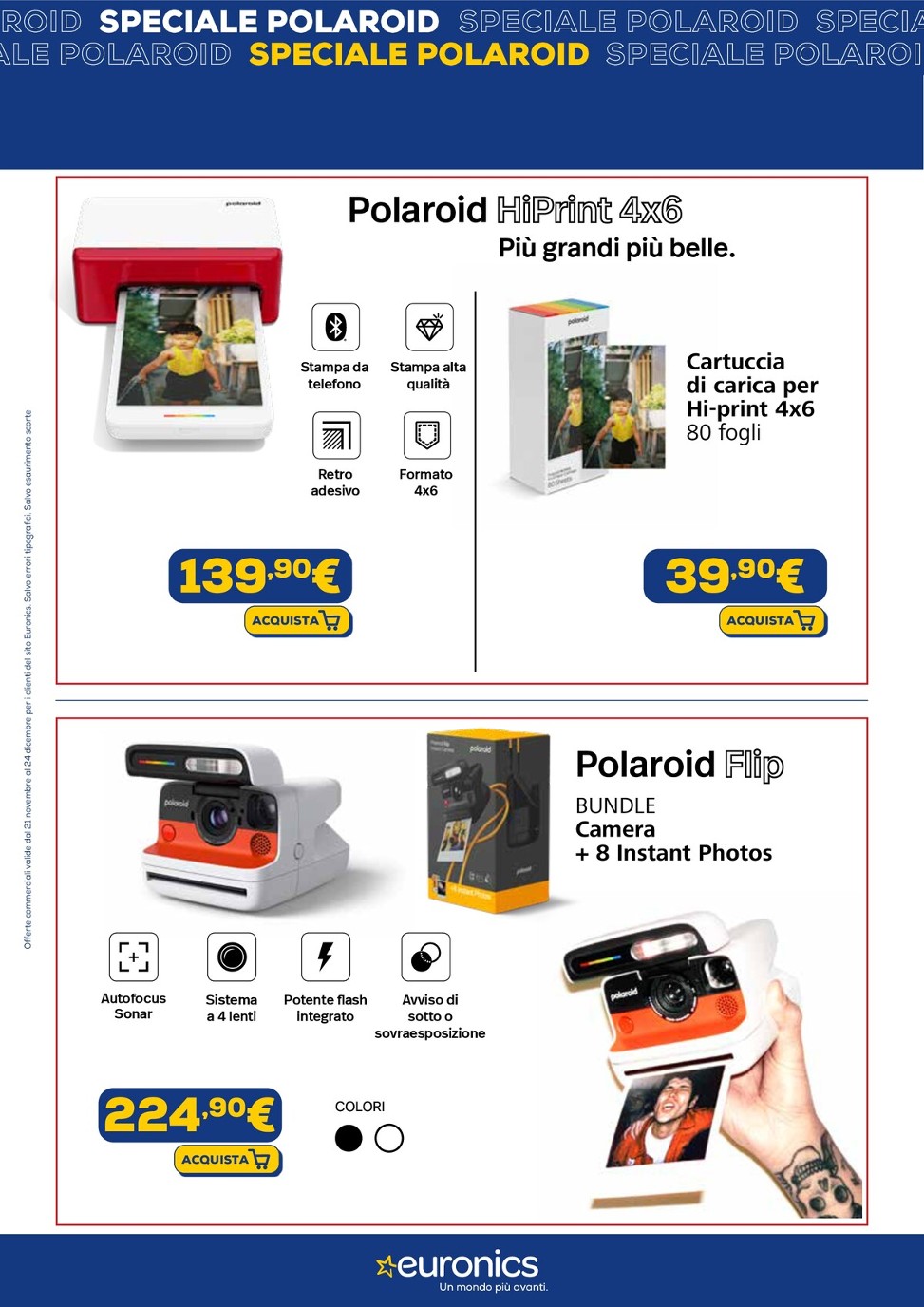 euronics - Volantino Euronics - Speciale Polaroid valido dal 21/11 al 24/12 - page: 3