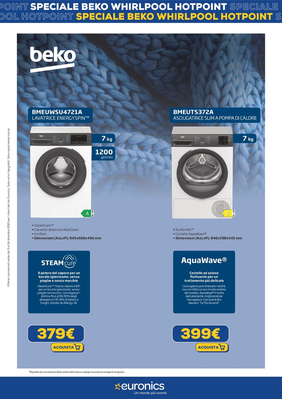 euronics - Volantino Euronics - Speciale Beko valido dal 03/12 al 24/12 - page: 11