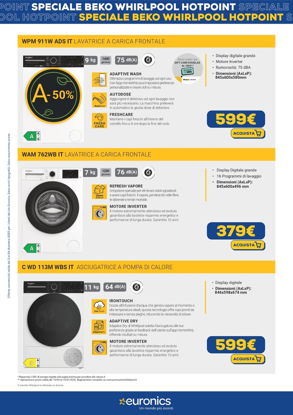 euronics - Volantino Euronics - Speciale Beko valido dal 03/12 al 24/12 - page: 3