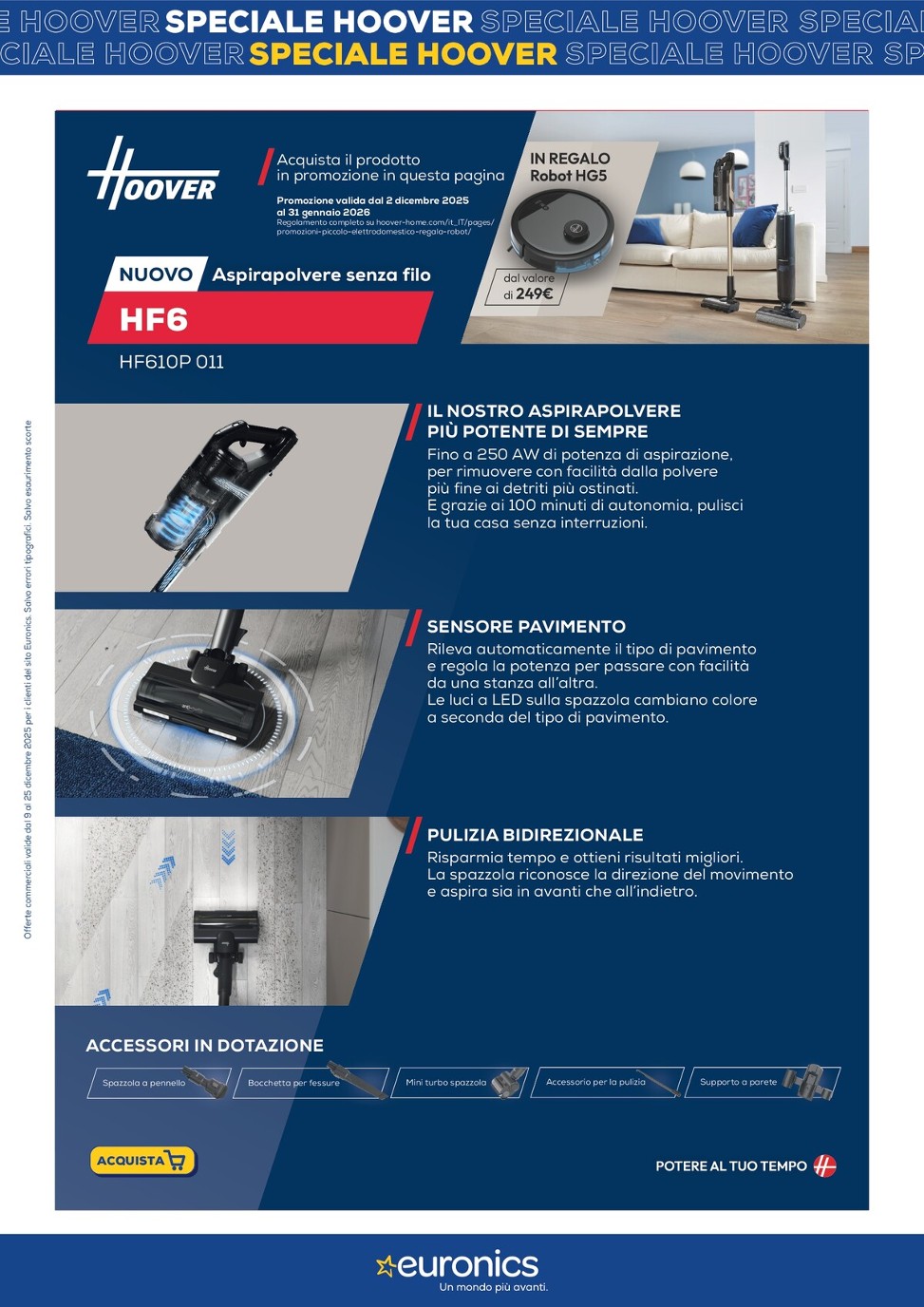 euronics - Volantino Euronics - Speciale Hoover valido dal 09/12 al 25/12 - page: 3