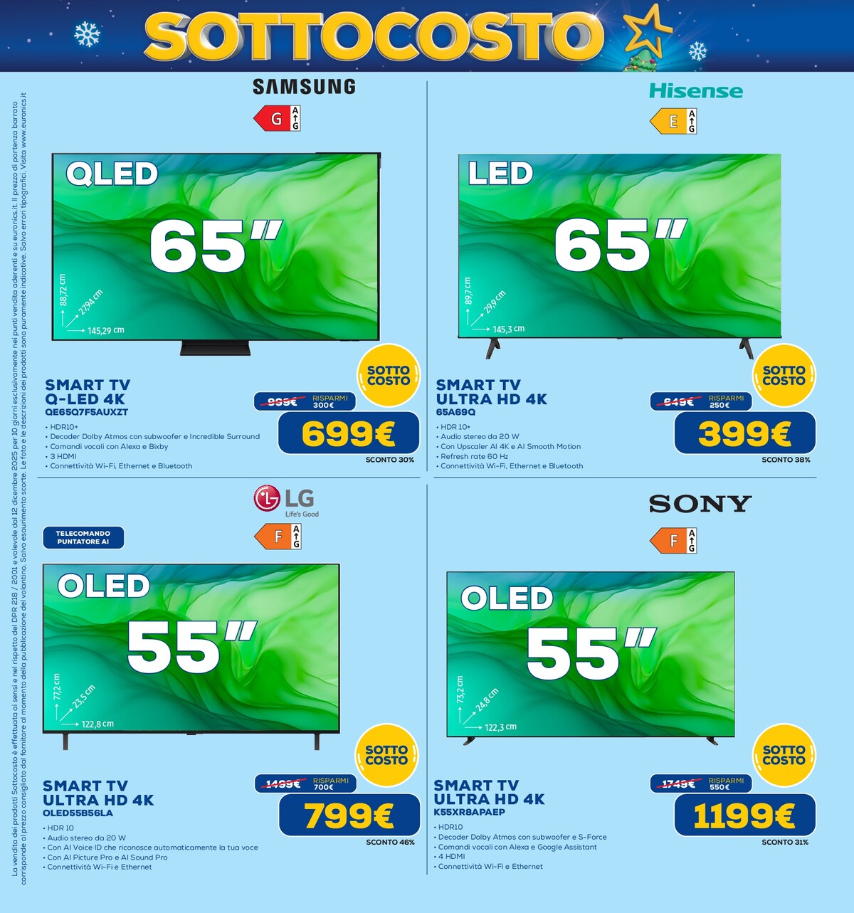 euronics - Volantino Euronics - Sottocosto valido dal 12/12 al 24/12 - page: 9