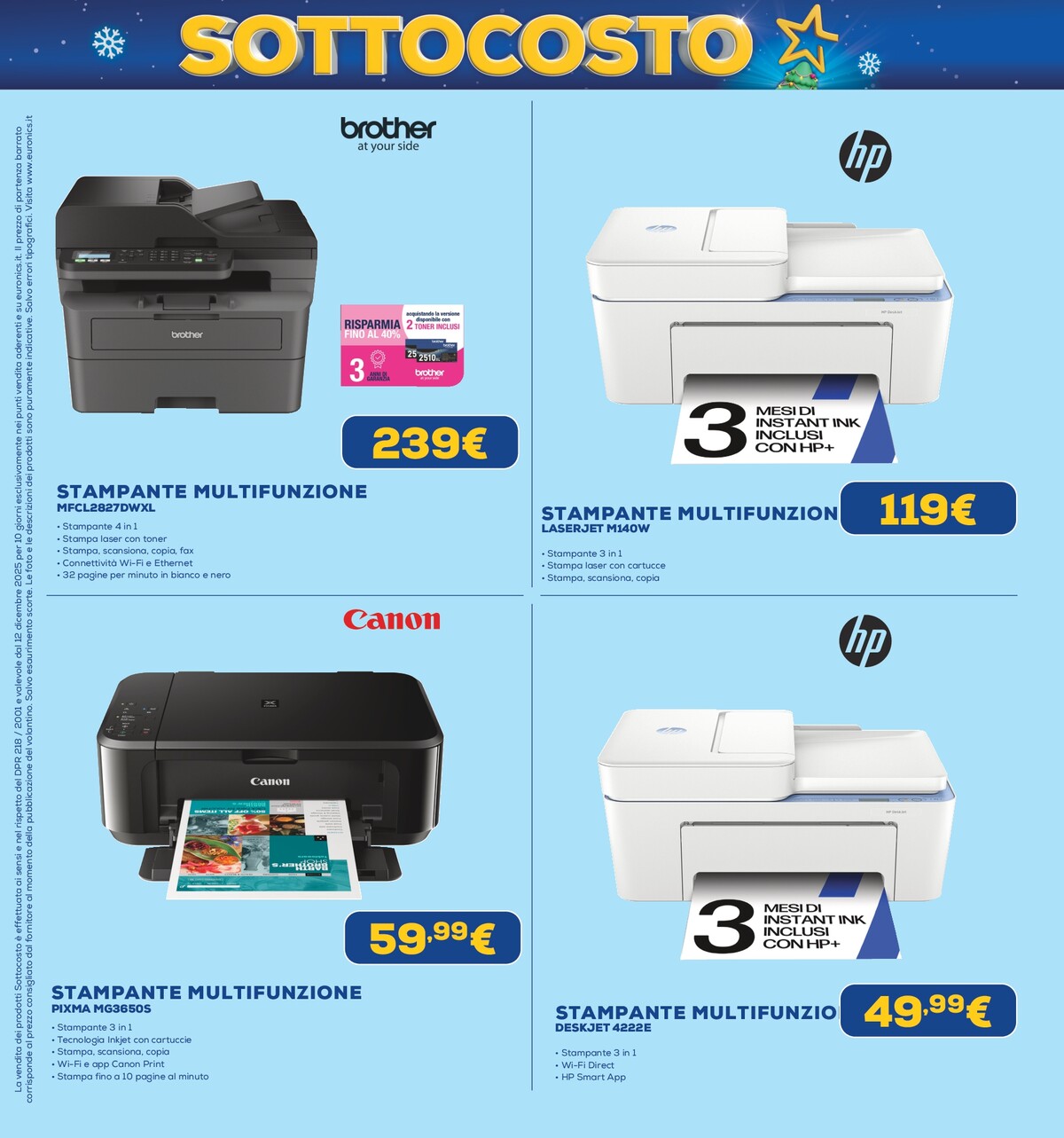 euronics - Volantino Euronics - Sottocosto valido dal 12/12 al 24/12 - page: 25