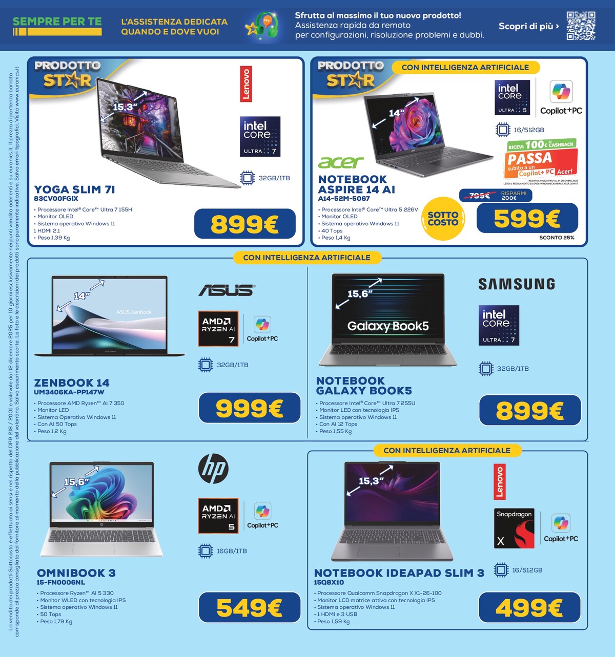 euronics - Volantino Euronics - Sottocosto valido dal 12/12 al 24/12 - page: 14