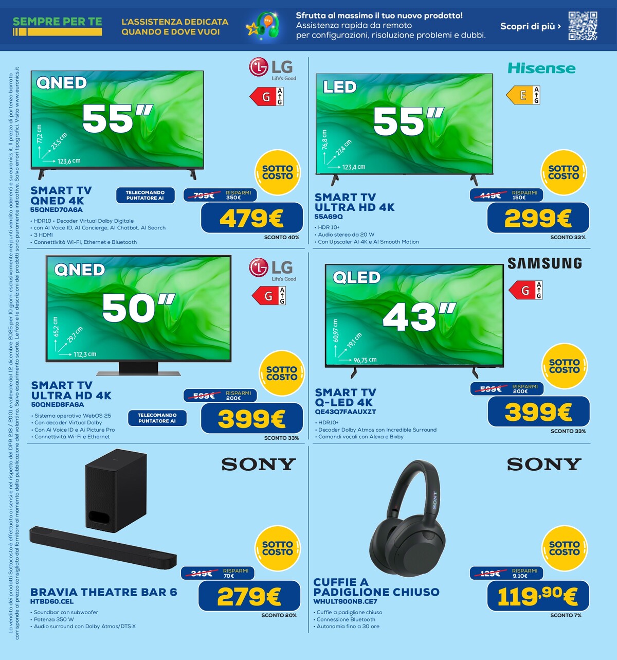 euronics - Volantino Euronics - Sottocosto valido dal 12/12 al 24/12 - page: 10